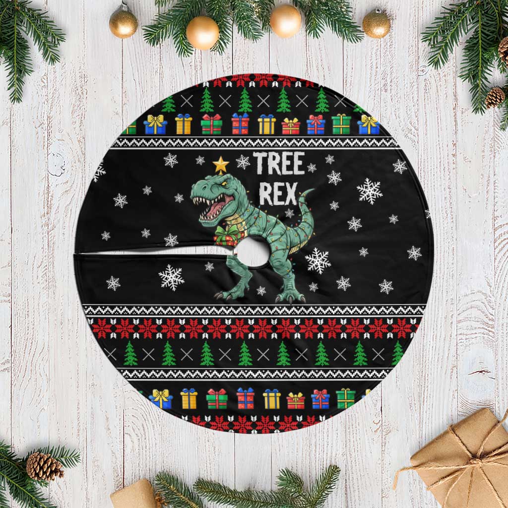 Tree Rex Christmas Tree Skirt Xmas Holiday Patterns - Wonder Print Shop