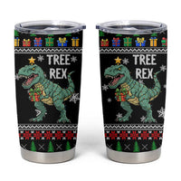 Tree Rex Christmas Tumbler Cup Xmas Holiday Patterns - Wonder Print Shop