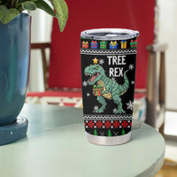 Tree Rex Christmas Tumbler Cup Xmas Holiday Patterns - Wonder Print Shop