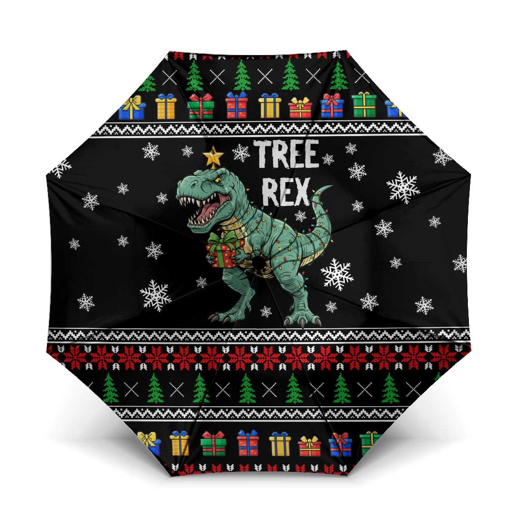 Tree Rex Christmas Umbrella Xmas Holiday Patterns - Wonder Print Shop