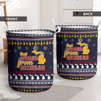 That Woman From Michigan Christmas Laundry Basket Xmas Holiday Patterns - Wonder Print Shop