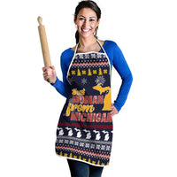 That Woman From Michigan Christmas Apron Xmas Holiday Patterns - Wonder Print Shop