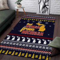 That Woman From Michigan Christmas Area Rug Xmas Holiday Patterns - Wonder Print Shop