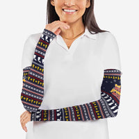 That Woman From Michigan Christmas Arm Sleeves Xmas Holiday Patterns - Wonder Print Shop