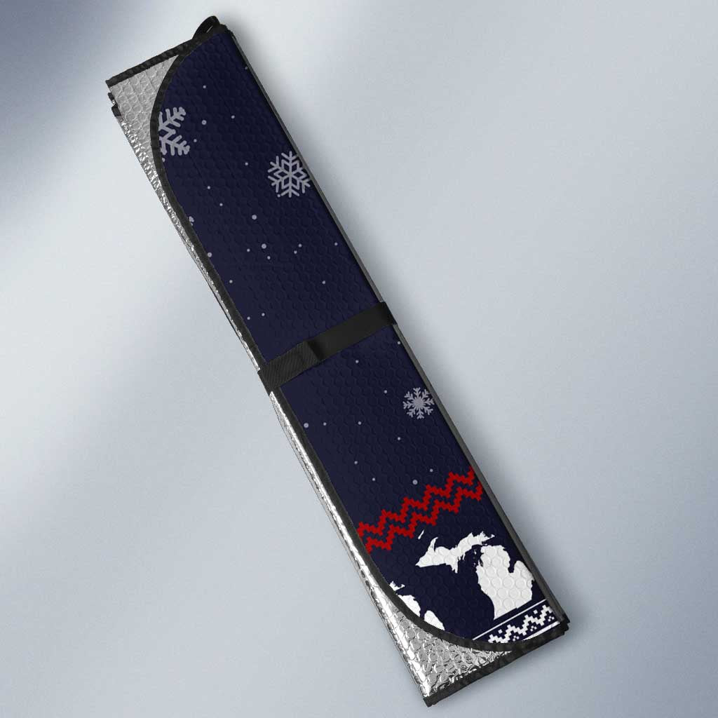 That Woman From Michigan Christmas Auto Sun Shade Xmas Holiday Patterns - Wonder Print Shop