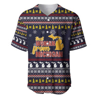 That Woman From Michigan Christmas Baseball Jersey Xmas Holiday Patterns - Wonder Print Shop
