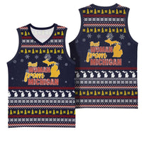 That Woman From Michigan Christmas Basketball Jersey Xmas Holiday Patterns - Wonder Print Shop