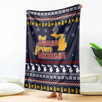 That Woman From Michigan Christmas Blanket Xmas Holiday Patterns - Wonder Print Shop