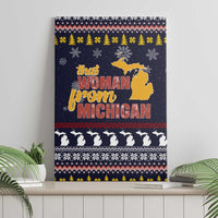 That Woman From Michigan Christmas Canvas Wall Art Xmas Holiday Patterns - Wonder Print Shop