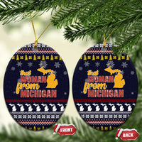 That Woman From Michigan Christmas Ceramic Ornament Xmas Holiday Patterns - Wonder Print Shop