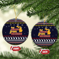 That Woman From Michigan Christmas Ceramic Ornament Xmas Holiday Patterns - Wonder Print Shop