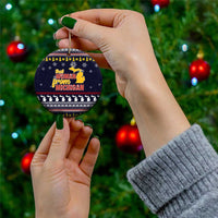 That Woman From Michigan Christmas Ceramic Ornament Xmas Holiday Patterns - Wonder Print Shop