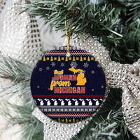 That Woman From Michigan Christmas Ceramic Ornament Xmas Holiday Patterns - Wonder Print Shop