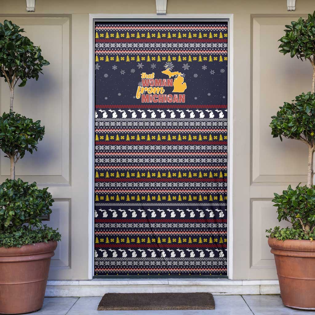 That Woman From Michigan Christmas Door Cover Xmas Holiday Patterns - Wonder Print Shop