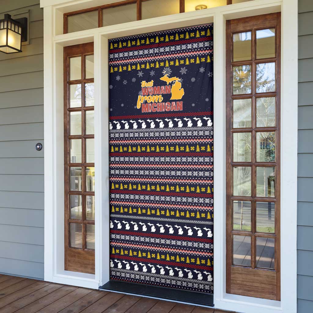 That Woman From Michigan Christmas Door Cover Xmas Holiday Patterns - Wonder Print Shop