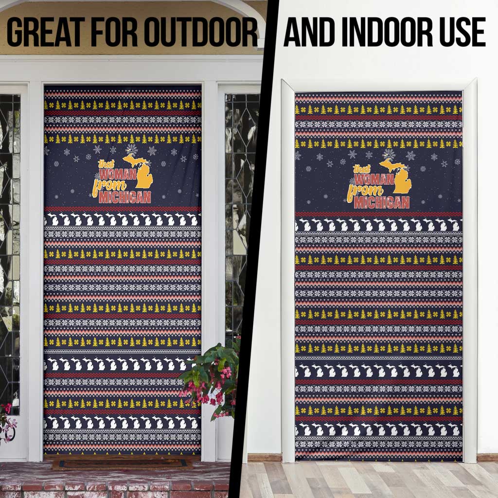 That Woman From Michigan Christmas Door Cover Xmas Holiday Patterns - Wonder Print Shop
