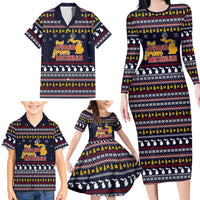 That Woman From Michigan Christmas Family Matching Long Sleeve Bodycon Dress and Hawaiian Shirt Xmas Holiday Patterns - Wonder Print Shop