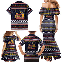 That Woman From Michigan Christmas Family Matching Mermaid Dress and Hawaiian Shirt Xmas Holiday Patterns - Wonder Print Shop