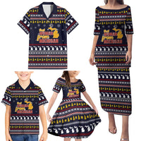 That Woman From Michigan Christmas Family Matching Puletasi and Hawaiian Shirt Xmas Holiday Patterns - Wonder Print Shop