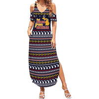 That Woman From Michigan Christmas Family Matching Summer Maxi Dress and Hawaiian Shirt Xmas Holiday Patterns - Wonder Print Shop