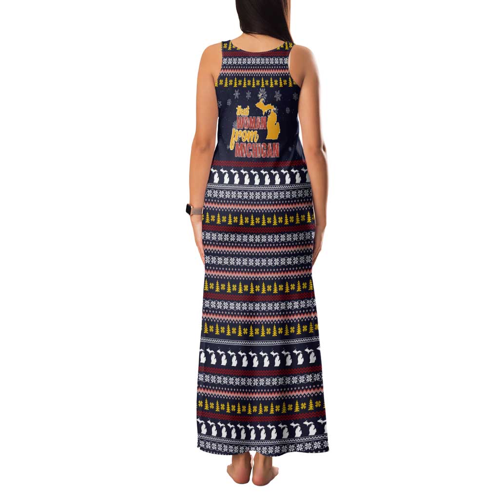 That Woman From Michigan Christmas Family Matching Tank Maxi Dress and Hawaiian Shirt Xmas Holiday Patterns - Wonder Print Shop
