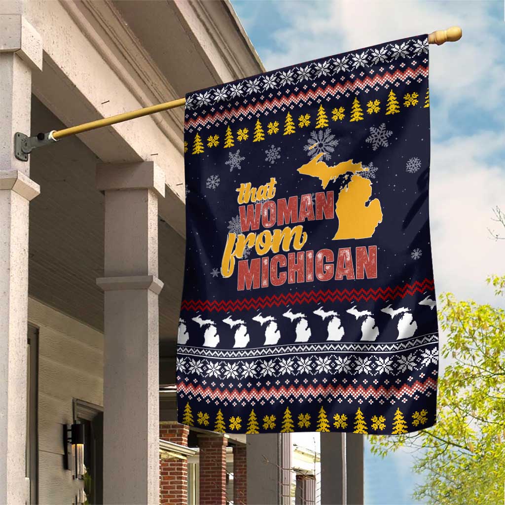 That Woman From Michigan Christmas Garden Flag Xmas Holiday Patterns - Wonder Print Shop
