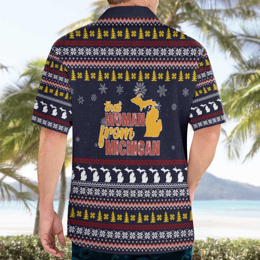 That Woman From Michigan Christmas Hawaiian Shirt Xmas Holiday Patterns - Wonder Print Shop