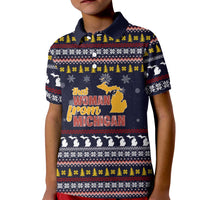 That Woman From Michigan Christmas Kid Polo Shirt Xmas Holiday Patterns - Wonder Print Shop
