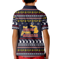 That Woman From Michigan Christmas Kid Polo Shirt Xmas Holiday Patterns - Wonder Print Shop