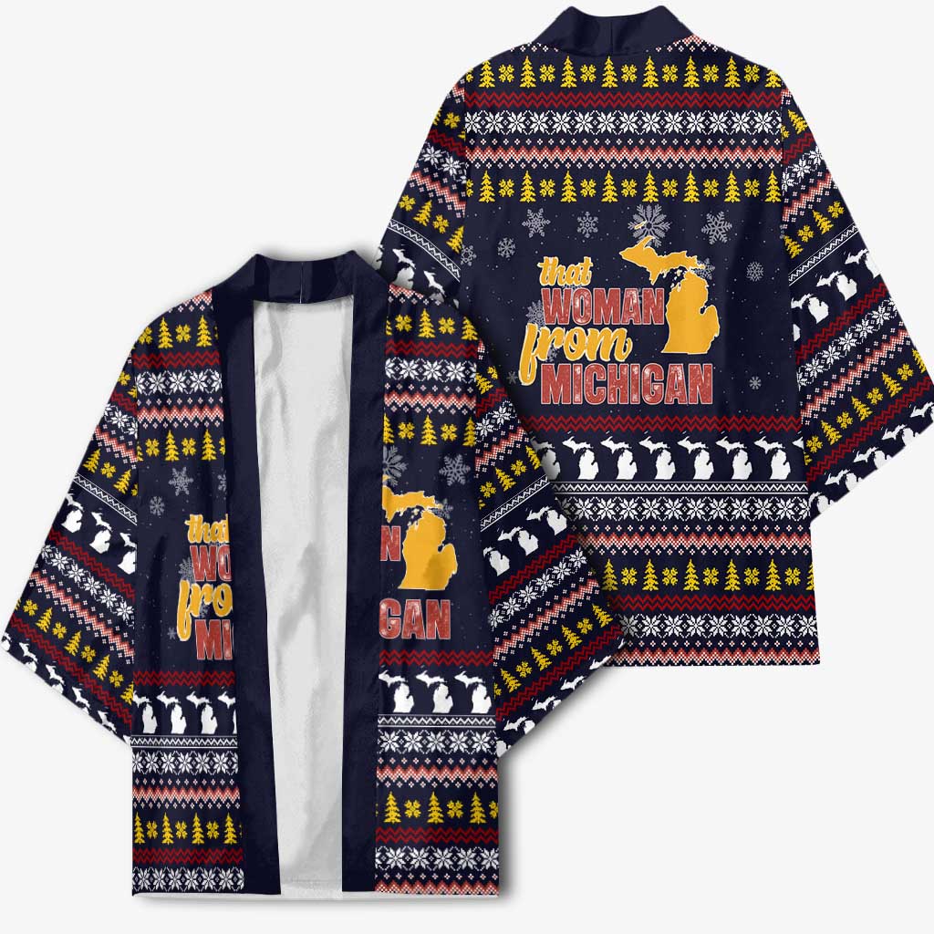 That Woman From Michigan Christmas Kimono Xmas Holiday Patterns - Wonder Print Shop