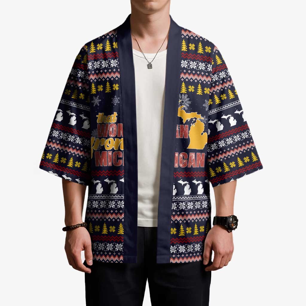 That Woman From Michigan Christmas Kimono Xmas Holiday Patterns - Wonder Print Shop