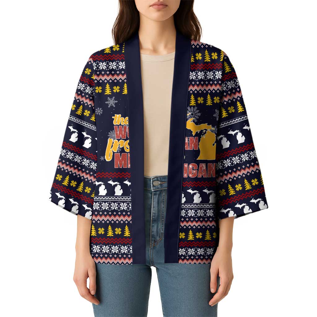 That Woman From Michigan Christmas Kimono Xmas Holiday Patterns - Wonder Print Shop