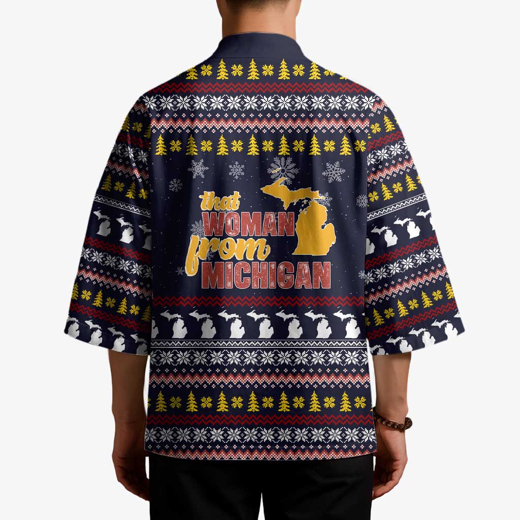 That Woman From Michigan Christmas Kimono Xmas Holiday Patterns - Wonder Print Shop