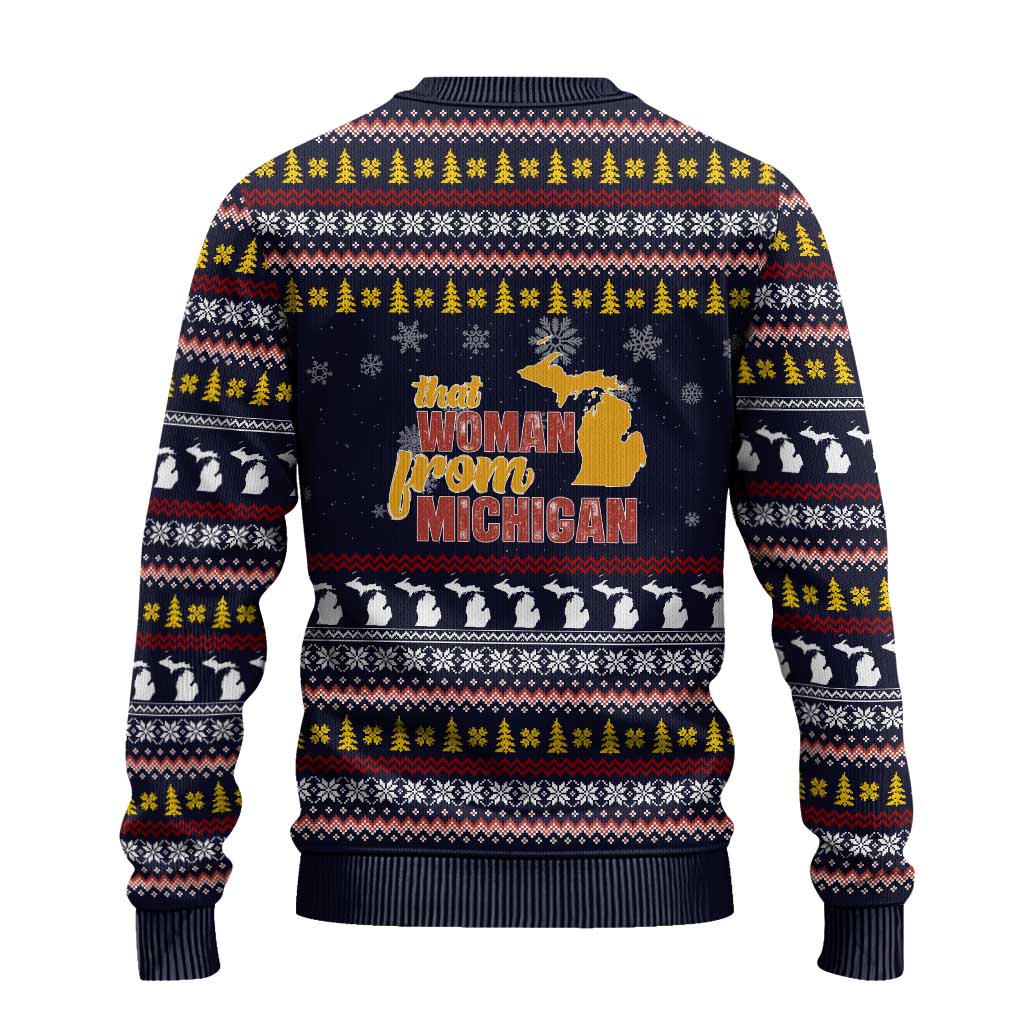 That Woman From Michigan Christmas Ugly Christmas Sweater Xmas Holiday Patterns - Wonder Print Shop