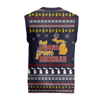 That Woman From Michigan Christmas Knitted V-Neck Vest Xmas Holiday Patterns - Wonder Print Shop
