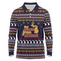 That Woman From Michigan Christmas Long Sleeve Polo Shirt Xmas Holiday Patterns - Wonder Print Shop