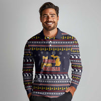 That Woman From Michigan Christmas Long Sleeve Polo Shirt Xmas Holiday Patterns - Wonder Print Shop