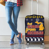 That Woman From Michigan Christmas Luggage Cover Xmas Holiday Patterns - Wonder Print Shop