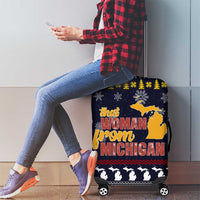 That Woman From Michigan Christmas Luggage Cover Xmas Holiday Patterns - Wonder Print Shop