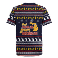 That Woman From Michigan Christmas Rugby Jersey Xmas Holiday Patterns - Wonder Print Shop