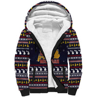 That Woman From Michigan Christmas Sherpa Hoodie Xmas Holiday Patterns - Wonder Print Shop