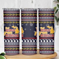 That Woman From Michigan Christmas Skinny Tumbler Xmas Holiday Patterns - Wonder Print Shop