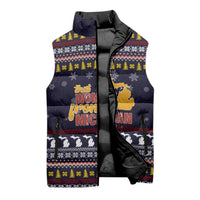 That Woman From Michigan Christmas Sleeveless Puffer Jacket Xmas Holiday Patterns - Wonder Print Shop