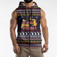 That Woman From Michigan Christmas Sleeveless Zip Hoodie Xmas Holiday Patterns - Wonder Print Shop