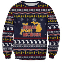 That Woman From Michigan Christmas Sweatshirt Xmas Holiday Patterns - Wonder Print Shop