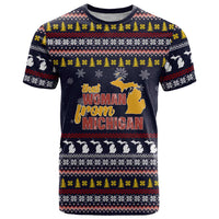 That Woman From Michigan Christmas T Shirt Xmas Holiday Patterns - Wonder Print Shop