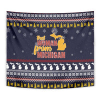 That Woman From Michigan Christmas Tapestry Xmas Holiday Patterns - Wonder Print Shop