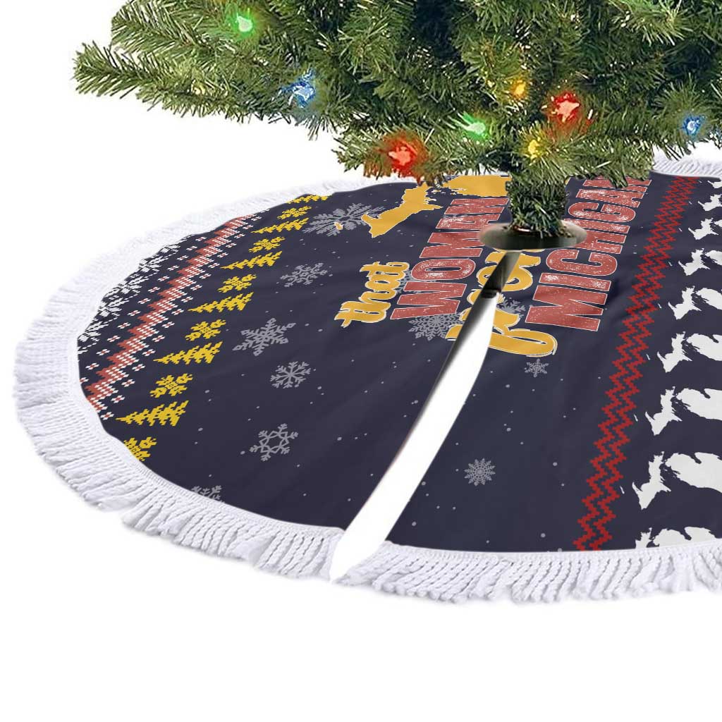 That Woman From Michigan Christmas Tree Skirt Xmas Holiday Patterns - Wonder Print Shop