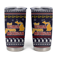 That Woman From Michigan Christmas Tumbler Cup Xmas Holiday Patterns - Wonder Print Shop