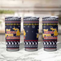 That Woman From Michigan Christmas Tumbler Cup Xmas Holiday Patterns - Wonder Print Shop
